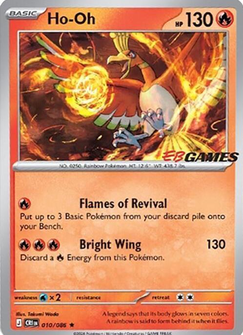 Chaos Rising Ho-Oh [Eb-Games] Pokémon card